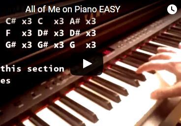 All of Me Piano Tutorial